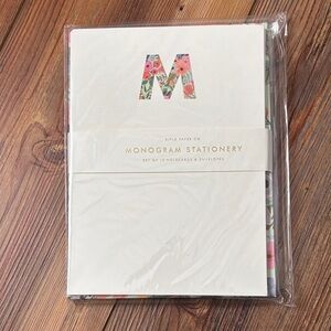 Rifle Paper Co Floral Monogram Stationery Set